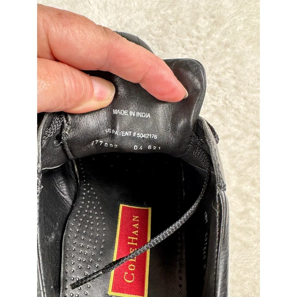 Cole‎ Haan Leather Oxford Dress Shoes Comfort Black Lace Up Mens Size 10.5 M